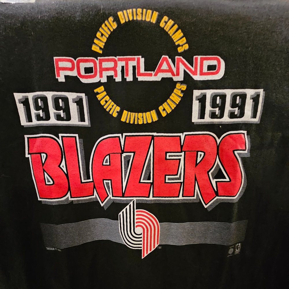 Vintage 1991 Portland blazers pacific division champs shirt